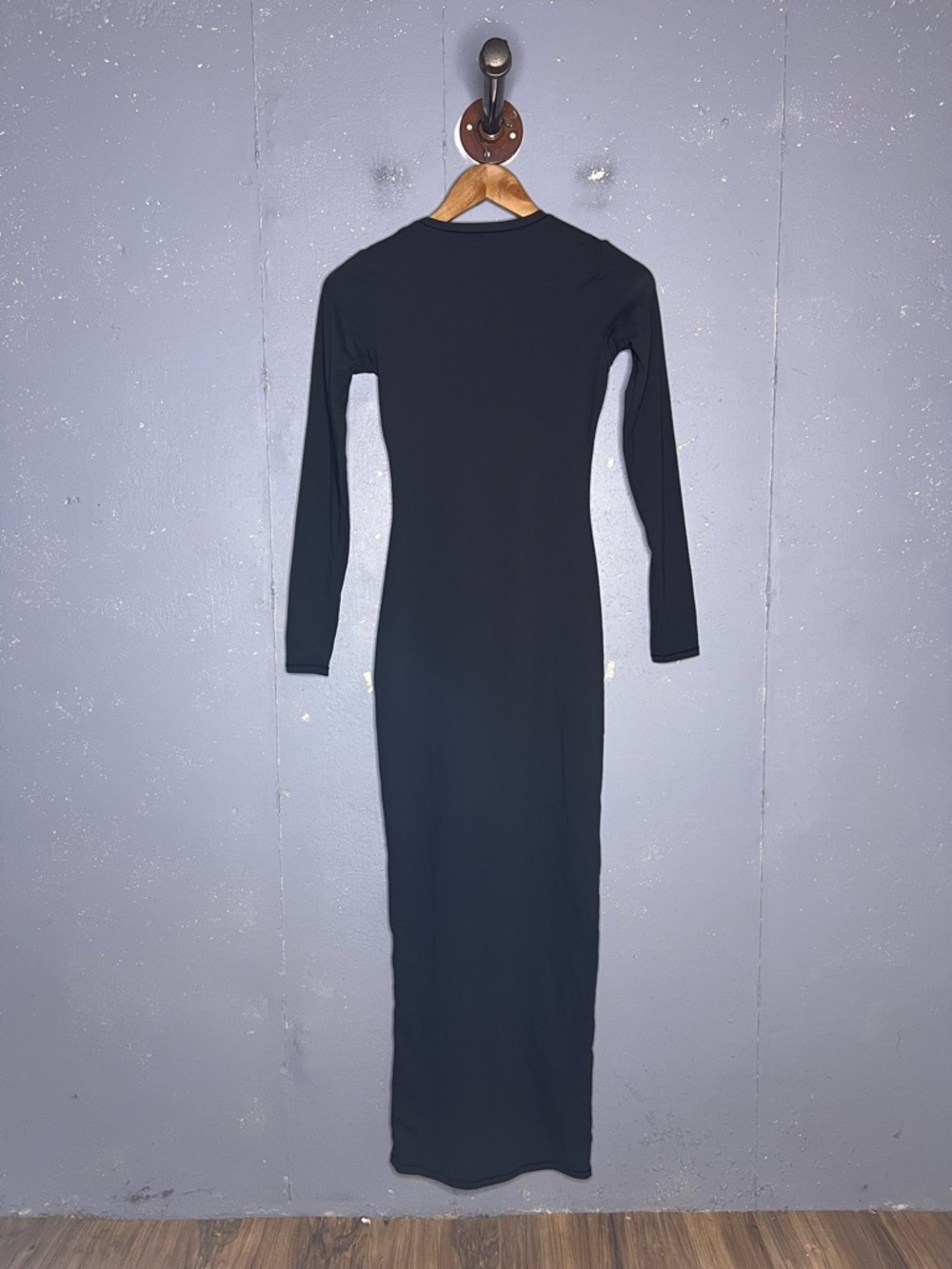 SKIMS Fits Everybody Crew Neck Long Sleeve Dress Size Medium - Picture 5 of 6